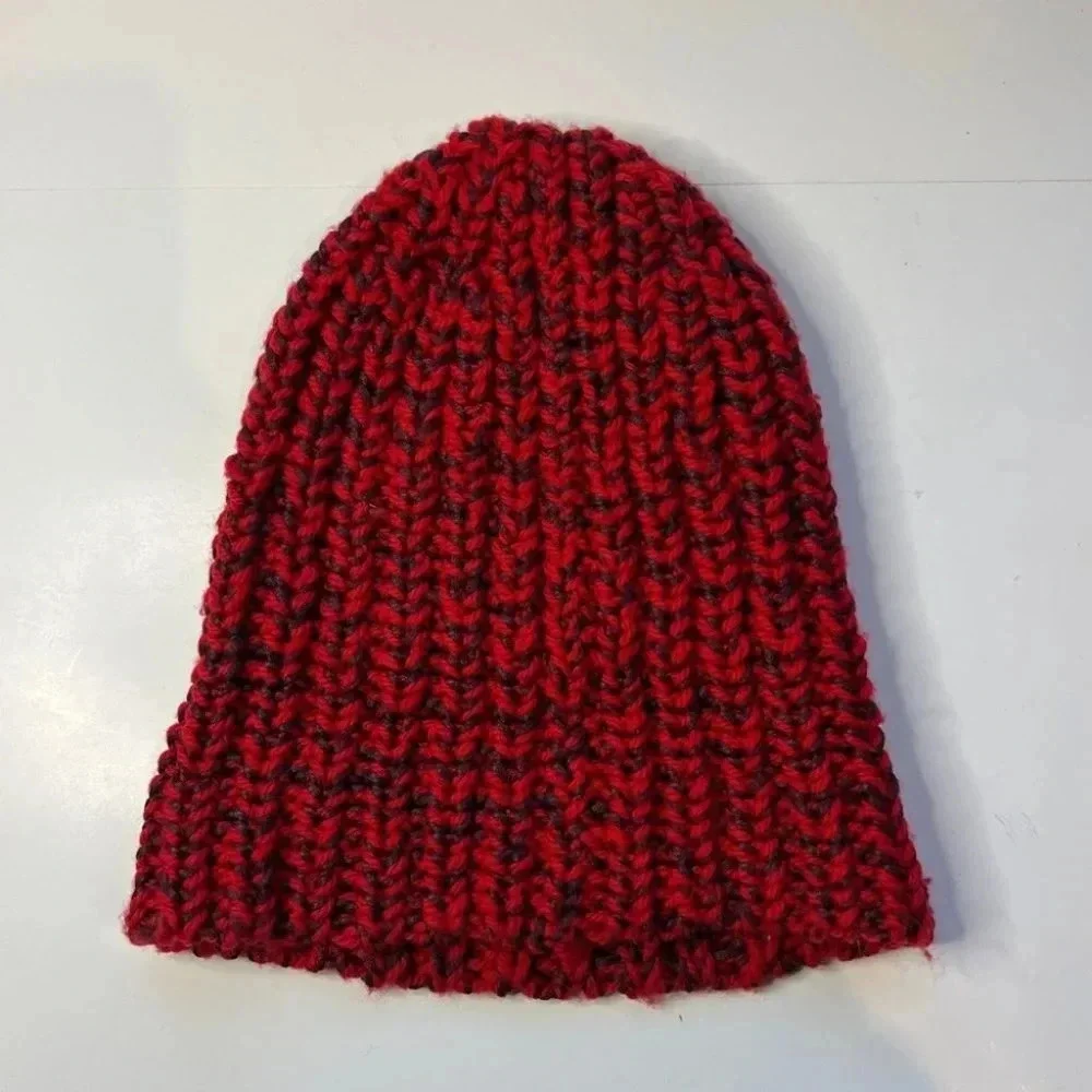 Rag & Bone Black and Red Beanie